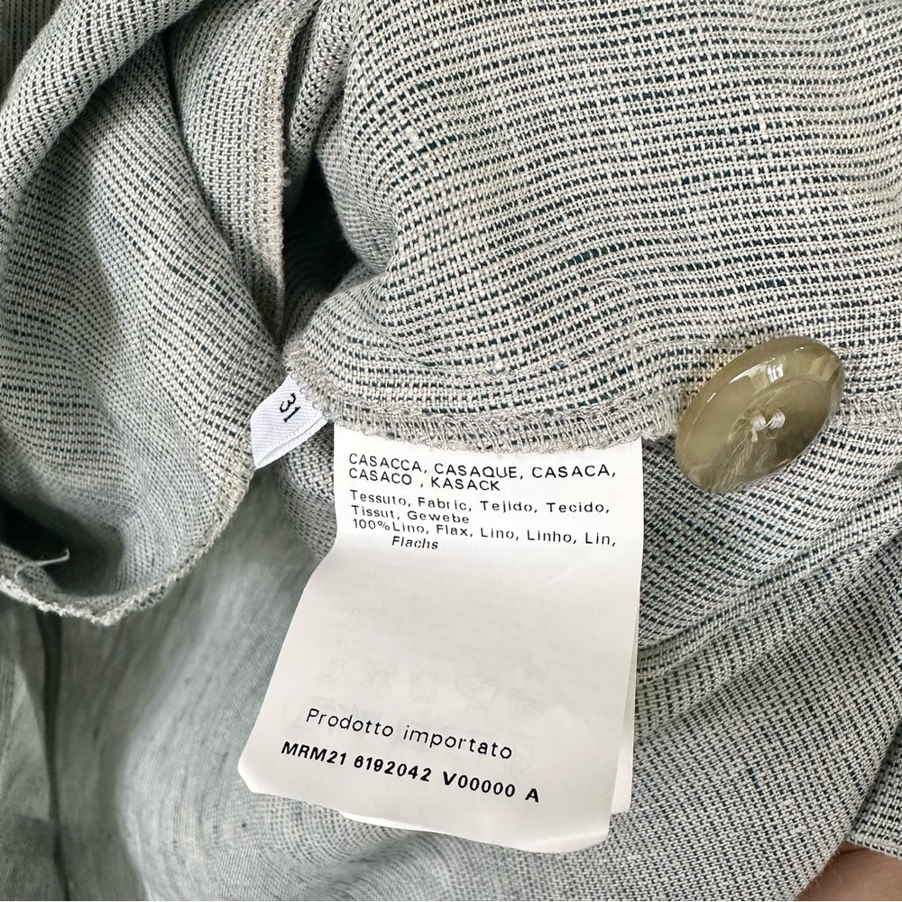 MARINA Rinaldi Linen Button Up Shacket/ Lightweight Jacket - Picture 6 of 9